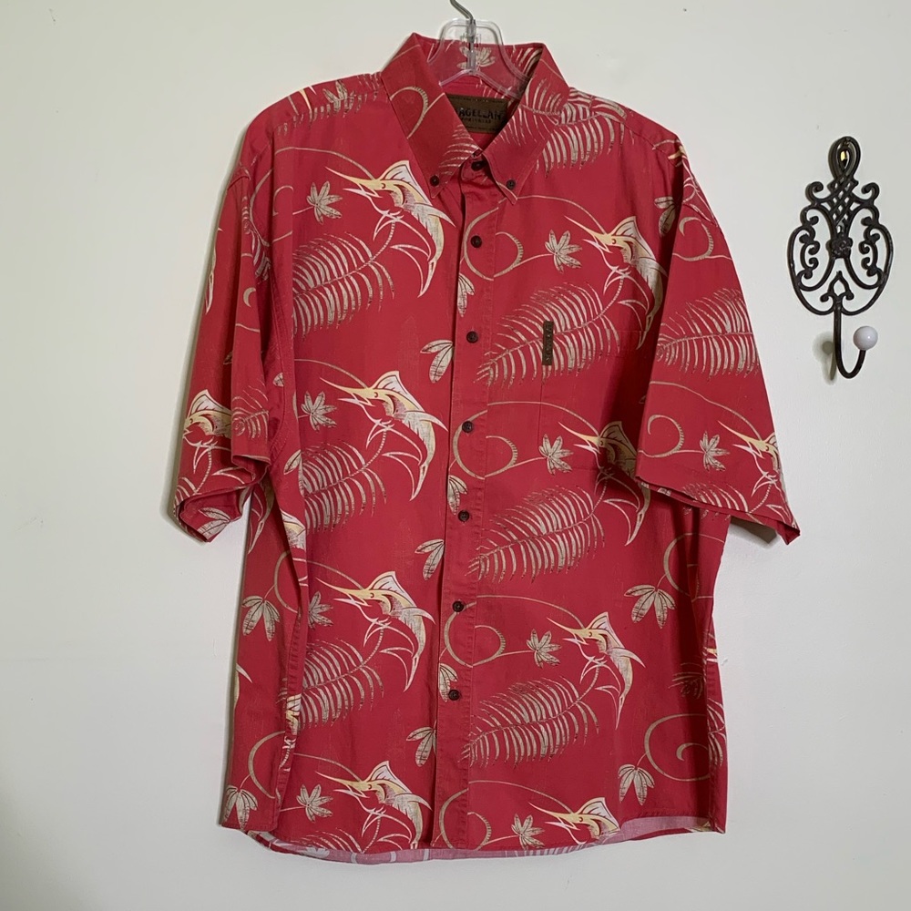 Magellan Cotton Swordfish Print Short Sleeve